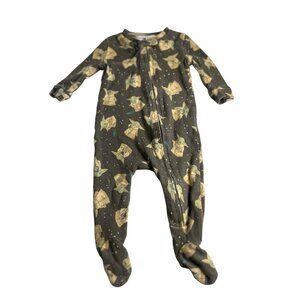 Pottery Barn Kids-Star Wars Grogu Footed Sleeper | Baby Yoda Zip-Up 0-3M